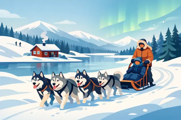 Guided Husky Adventure Weekends in Sweden