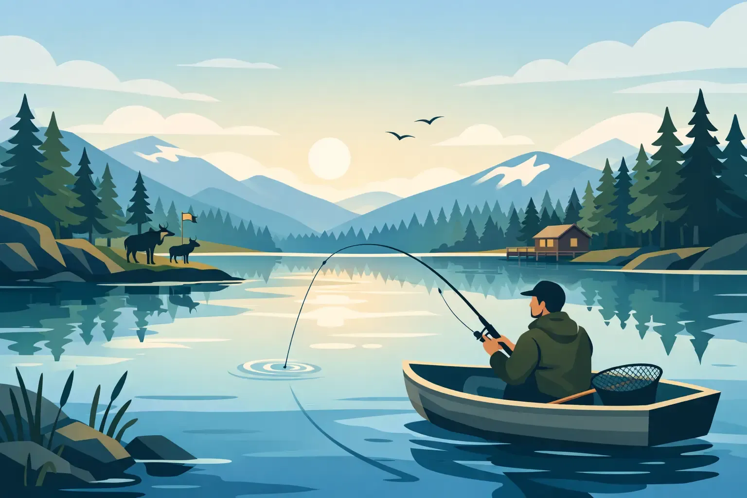 Swedish Wilderness Fishing for a Proper Escape