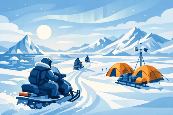 How Snowmobile Expeditions Operate in the Arctic