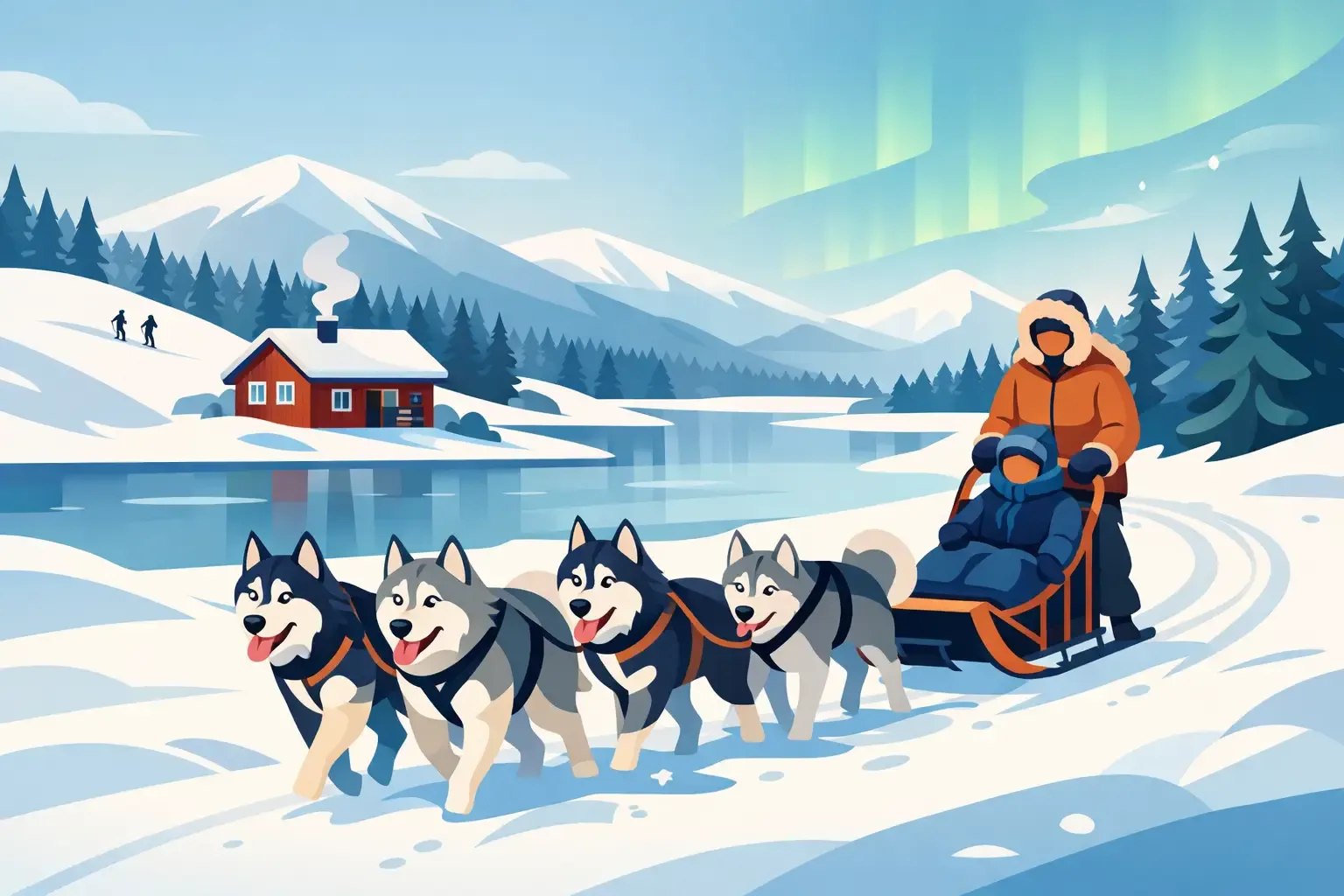 Guided Husky Adventure Weekends in Sweden